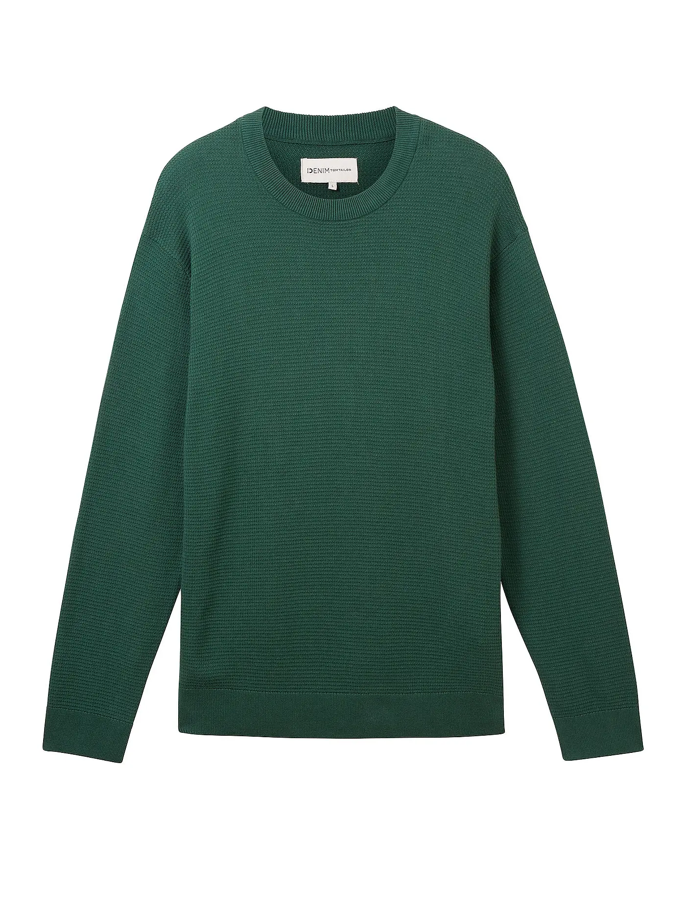 TOM TAILOR DENIM | Pullover | dunkelgrün